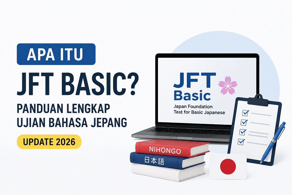 Ilustrasi JFT Basic, ujian bahasa Jepang untuk persiapan kerja di Jepang melalui program SSW