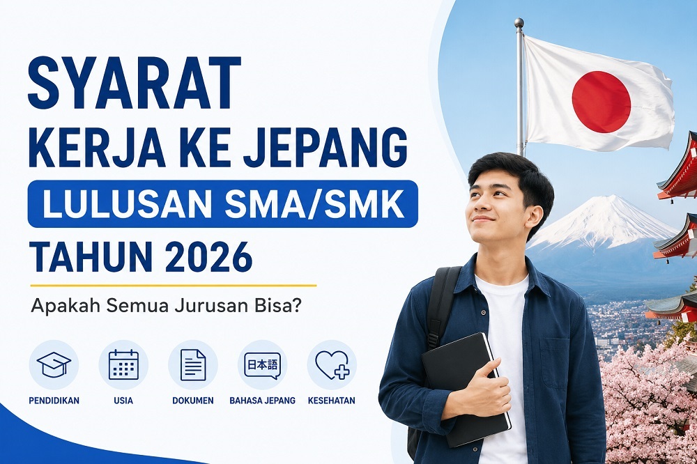 illustrasi gambar Syarat Kerja ke Jepang Lulusan SMA/SMK Tahun 2026